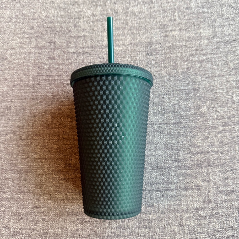 STARBUCKS Matte Dark Green Studded Tumbler - Picture 2 of 4